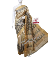Pure Tussar Silk print saree
