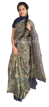 Pure Tussar Silk print saree