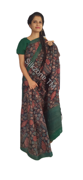 Pure Tussar Silk print saree