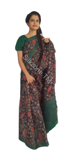 Pure Tussar Silk print saree