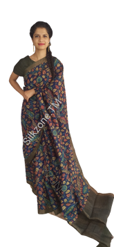 Pure Tussar Silk print saree