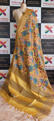 Pure Tussar Silk print saree