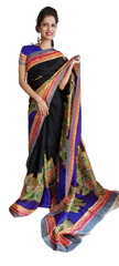 Pure Tussar Silk print saree