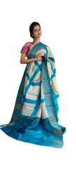 Pure Tussar Silk print saree