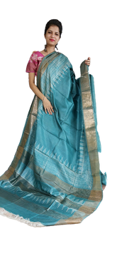 Pure Tussar Silk print saree