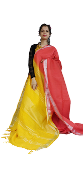 Pure Linen Print Saree SILK ZONE