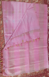 Soft silk cut work buta saree