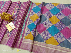 TUSSAR SILK PRINT SAREE