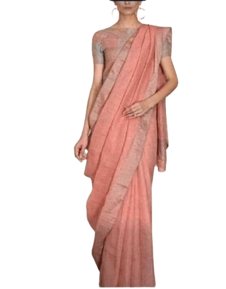Linen saree silkzon.in