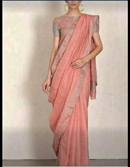 Linen saree silkzon.in