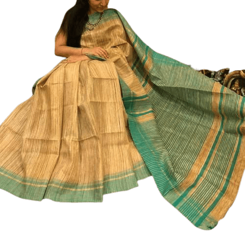 Tussar ghicha silk saree silkzon.in