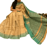 Tussar ghicha silk saree silkzon.in