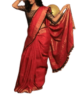 Linen saree silkzon.in