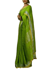 Linen saree silkzon.in