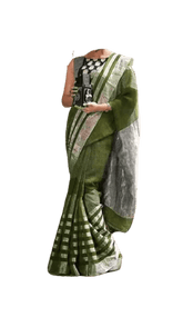 Linen saree silkzon.in
