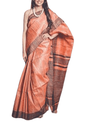 Tussar ghicha silk saree silkzon.in