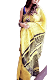 Tussar ghicha silk saree silkzon.in