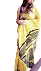 Tussar ghicha silk saree silkzon.in