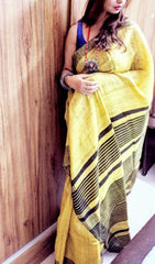 Tussar ghicha silk saree silkzon.in