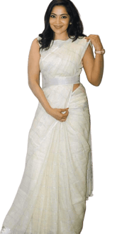 Linen saree silkzon.in