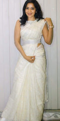 Linen saree silkzon.in