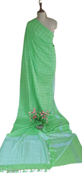Trendy linen saree SILK ZONE