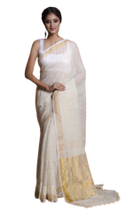 Linen saree SILK ZONE