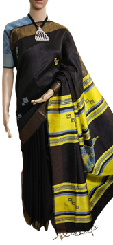 TUSSAR SILK PRINT SAREE
