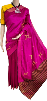 TUSSAR SILK PRINT SAREE