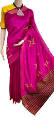 TUSSAR SILK PRINT SAREE