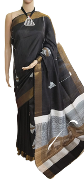 TUSSAR SILK PRINT SAREE