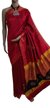 TUSSAR SILK PRINT SAREE