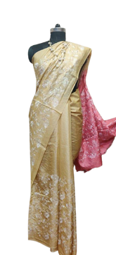 Pure Tussar Silk print saree