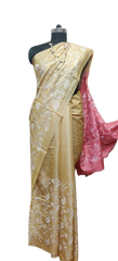 Pure Tussar Silk print saree
