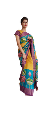 Pure Tussar Silk print saree