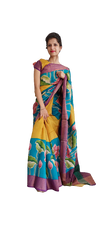Pure Tussar Silk print saree