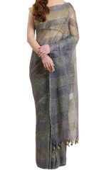 Orgenza jute ghicha saree SILK ZONE