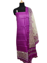 Pure Tussar Silk print saree