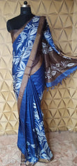 Pure Tussar Silk print saree