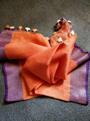 Linen plain saree silkzon.in