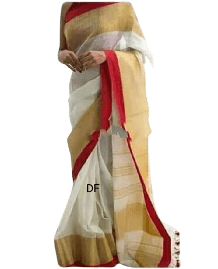 Linen plain saree silkzon.in