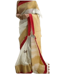 Linen plain saree silkzon.in