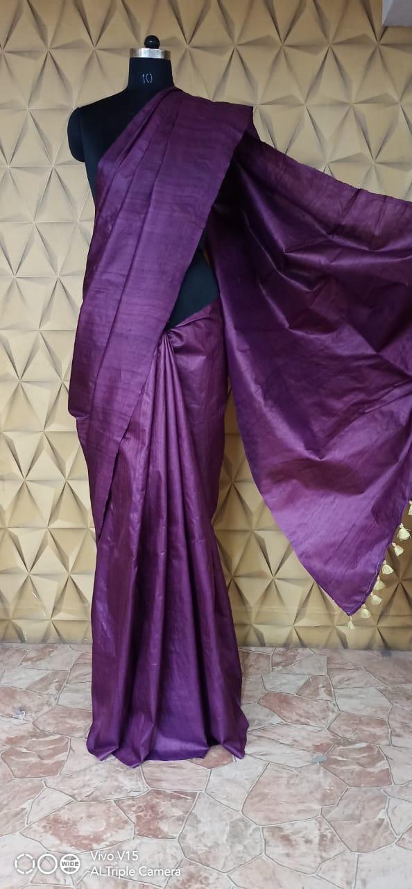 Tussar silk desi saree silkzon.in