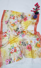 Linen digitalprintdupatta silkzon.in