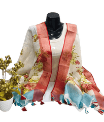 Linen digitalprintdupatta silkzon.in