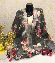 Linen digital print dupatta silkzon.in