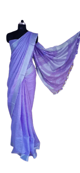 Linen plain saree silkzon.in