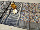 Tussar ghicha silk saree chandan