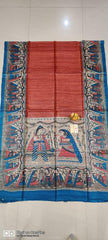 Tussar madhubani silk saree SILK ZONE