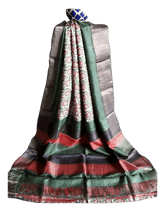 Pure Tussar Silk print saree